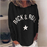 Huibaolu New Autumn And Winter Women's T-Shirt 2024 Is A Hot Seller Of Printed Diamond-Encrusted Round Collar Long-Sleeved Sweaters