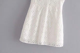 Huibaolu New Women's Wear In The Summer Of 2024 Shows A Thin, Backless Heavy Industry Embroidered Suspender Dress.