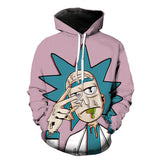 Huibaolu 3D Printed Hooded Sweaters Creative Fashion Sports Large Size Male And Female Parodies Of Doctor's Head Long-Sleeved Sweaters