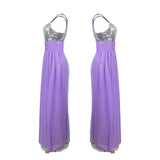 Huibaolu New Bridesmaid Dress Long Sister Skirt Bride Wedding Sequin Dress Performance Dress