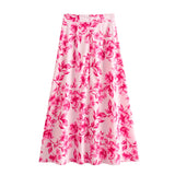 Huibaolu Shirt 7484067 Flower Printed Flute Skirt 7484067 Set