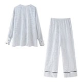 Huibaolu Spring Striped Shirt 2010782 Pajamas Style Trousers 3152406