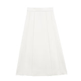 Huibaolu New Spring Style Wide-Pleated Zipper Fashionable Bucket Cover Skirt 4043040