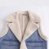 Huibaolu New Double-Sided Fur Integrated Pocket Vest 3548251405