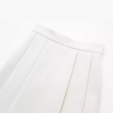 Huibaolu New Spring Style Wide-Pleated Zipper Fashionable Bucket Cover Skirt 4043040