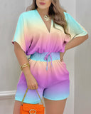 Huibaolu New Summer Style T90472024 Is Specially Designed For Loose Leisure Printed Jumpsuits.