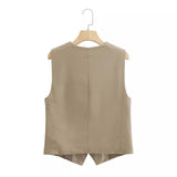 Huibaolu New Cotton Blended Short Vest Vest