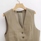 Huibaolu New Cotton Blended Short Vest Vest