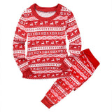 Huibaolu Popular Style Christmas Parent-Child Suit Printed Household Pajamas Two-Piece Set Of LQ3066