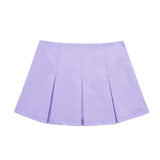 Huibaolu New Autumn 2024 Women's Dress High Waist Wide Pleated Skirt Shows Thin Miniskirt 7385524