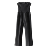 Huibaolu Spring Bow Strapless Jumpsuit 2828536