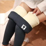 Huibaolu And Winter Cashmere Leggings, Leather Standard Trousers, Warm, Solid Color, Velvet, Thickened Trousers, Tights.