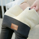 Huibaolu And Winter Cashmere Leggings, Leather Standard Trousers, Warm, Solid Color, Velvet, Thickened Trousers, Tights.