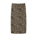 Huibaolu Summer Animal Print Knitted Blouse 5584202 Half Skirt 5584203