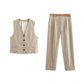 Huibaolu New Vest 2753136 With Belt Trousers 2753036