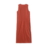 Huibaolu New Summer Style Minimalist And Elegant Vintage V-Neck Dress