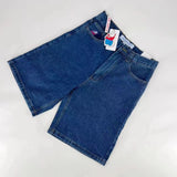 Huibaolu Year's Popular Street Clothing JNCO Jeans Y2K Casual Hip-Hop Blue Baggy Jeans