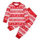 Huibaolu Popular Style Christmas Parent-Child Suit Printed Household Pajamas Two-Piece Set Of LQ3066