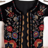 Huibaolu And Winter New Embroidered Velvet Fashion Cardigan Vest