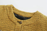 Huibaolu New Textured Button Decoration Short Woolen Jacket 2674712