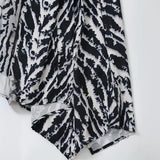 Huibaolu Spring Animal Print Silk Satin Dress 9878081