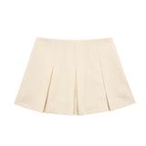 Huibaolu New Autumn 2024 Women's Dress High Waist Wide Pleated Skirt Shows Thin Miniskirt 7385524