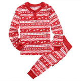 Huibaolu Popular Style Christmas Parent-Child Suit Printed Household Pajamas Two-Piece Set Of LQ3066