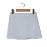 Huibaolu Spring Style Classic Holiday Shorts, Solid Color Shorts, Half Skirt, A-Shaped Skirt.