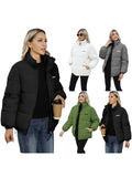 Huibaolu Size Women's Warm Coat 2024 Winter New Women's Cotton-Padded Coat Cotton-Padded Jacket