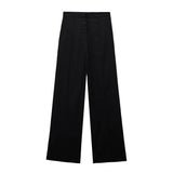 Huibaolu New Women's Double-Breasted Suit Jacket Straight Trousers 8194394 8003394