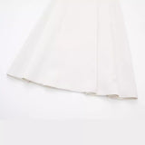 Huibaolu New Spring Style Wide-Pleated Zipper Fashionable Bucket Cover Skirt 4043040