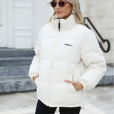 Huibaolu Size Women's Warm Coat 2024 Winter New Women's Cotton-Padded Coat Cotton-Padded Jacket