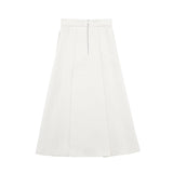 Huibaolu New Spring Style Wide-Pleated Zipper Fashionable Bucket Cover Skirt 4043040