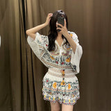 Huibaolu Embroidered Shirt 05107247251 Embroidered Skirt 05107249250 In Autumn