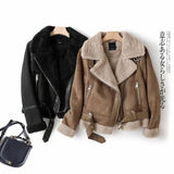 Huibaolu And Winter New Suede Suede Thickened Fur Integrated Suit Collar Belt Jacket Jacket