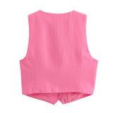 Huibaolu Spring Split Vest 5320767 Casual Shorts 1255430