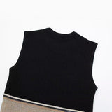 Huibaolu New Button Decoration Slim Short Knitted Blouse 3519200