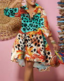 Huibaolu Independent Station New Fashion Printed Dress Women's Spot