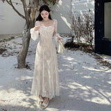 Huibaolu Pure Wants To Show Chest Lace A Dress Autumn New Literary Retro Style Dress Girl