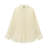 Huibaolu New Loose Striped Casual Shirt 0881072