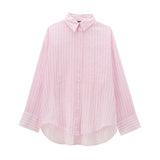 Huibaolu New Loose Striped Casual Shirt 0881072