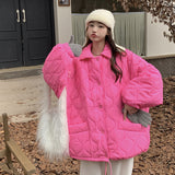 Case Lapel Liner Lamb Wool Cotton Coat Female Autumn And Winter Bread Clothes Warm Cotton-Padded Clothes Loose Casual Jacket