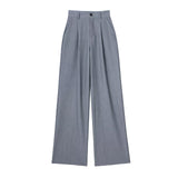 Huibaolu New Spring Style Pleated Front High Waist Trousers 7102528