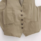 Huibaolu New Cotton Blended Short Vest Vest