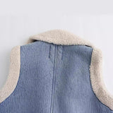 Huibaolu New Double-Sided Fur Integrated Pocket Vest 3548251405