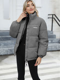 Huibaolu Size Women's Warm Coat 2024 Winter New Women's Cotton-Padded Coat Cotton-Padded Jacket