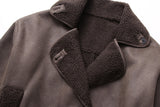 Huibaolu New Lamb Wool Loose Version Lapel Jacket Jacket