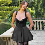 Huibaolu Summer 2024 New Fashion Women's Wear Elegant Hip Skirt Retro Style Sexy Dress Women