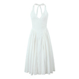 Huibaolu New Spring Style Cotton Dress With A Collar At The Waist And A Slim Waist