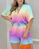 Huibaolu New Summer Style T90472024 Is Specially Designed For Loose Leisure Printed Jumpsuits.